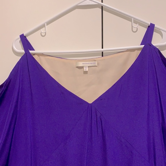 Lavender Brown silk dress - Picture 4 of 10